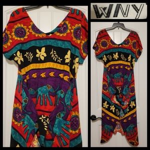 Rare Find African Exotic Sarong Wrap Dress